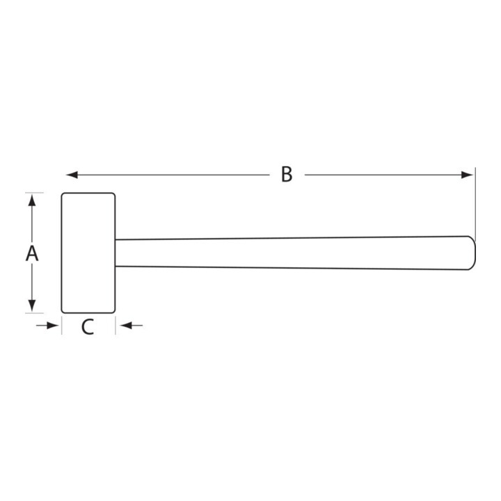 Polyflex Kunststoff-Hammer Einsatz 22mm
