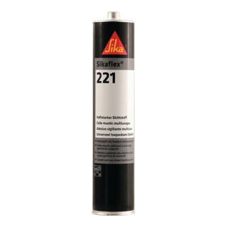 Polyurethandichtstoff Sikaflex®-221 300 ml uniweiß Kartusche SIKA