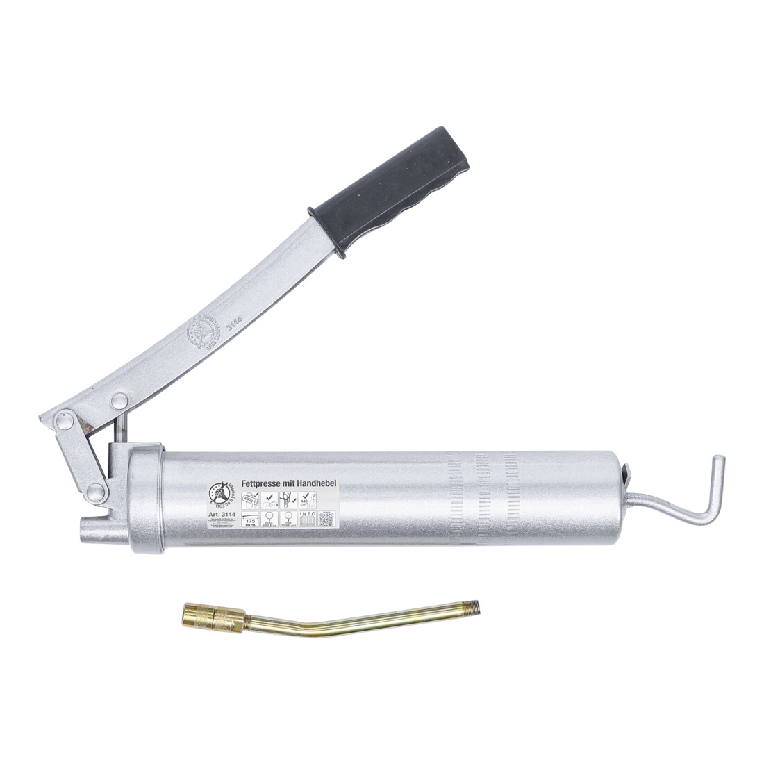 Pompe à graisse avec levier manuel 400 g BGS Do it yourself