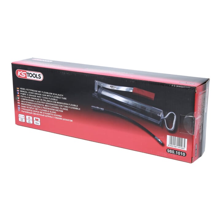 Pompe à graisse avec tuyau flexible, 400g