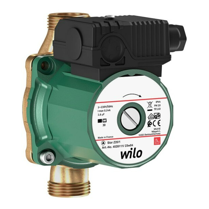 Pompe de circulation d'eau potable Wilo STAR STAR Corps de pompe en laiton Z 20/1