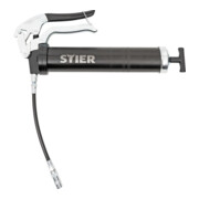 Pompe de graissage à une main avec tuyau nylon STIER-2