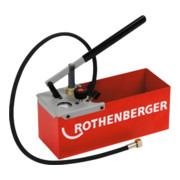 Pompe de vérification Rothenberger TP25 0-25 bar système à double clapet (Twin Valve) revêtue