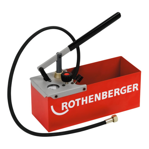 Pompe de vérification Rothenberger TP25 0-25 bar système à double clapet (Twin Valve) revêtue