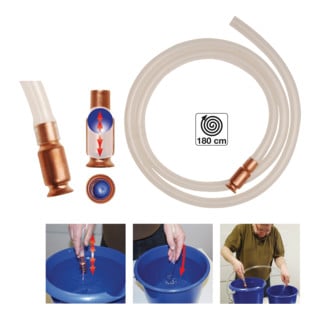 Pompe transvasement manuelle a poussoir avec clapet BGS