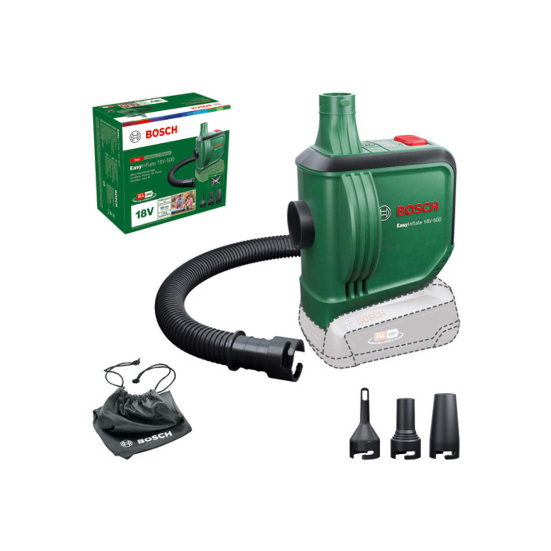 Pompe volumétrique sans fil EasyInflate 18V-500 Bosch
