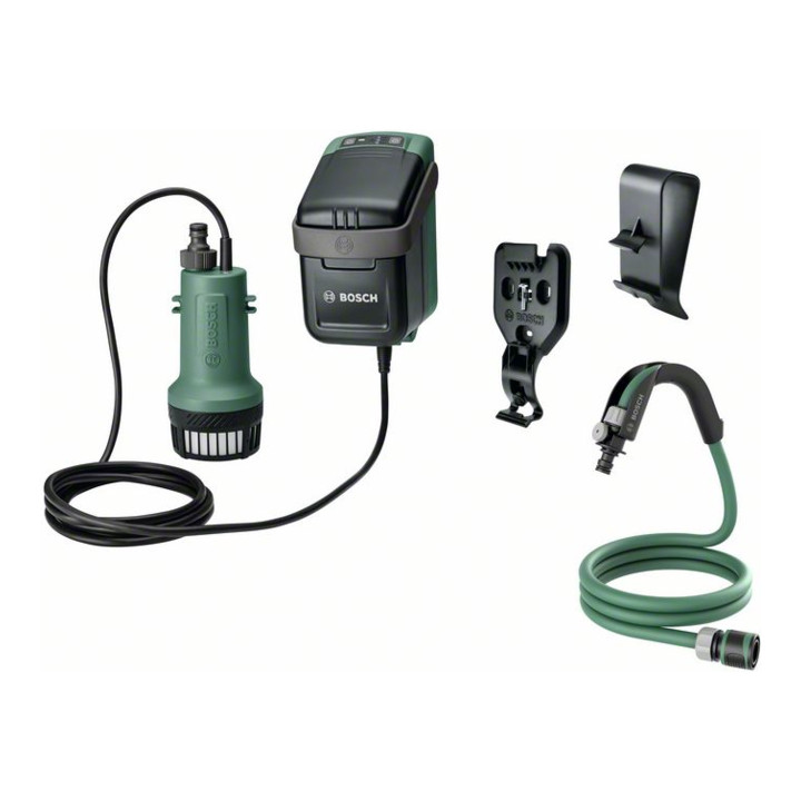 Pompes à eau de pluie sans fil Bosch GardenPump 18, version Solo, tuyau de 2,5 m
