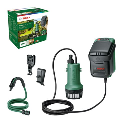 Pompes à eau de pluie sans fil Bosch GardenPump 18V-2000
