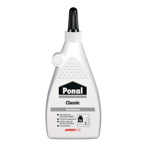 Ponal Classic Colle PVAc blanche 225 g bouteille
