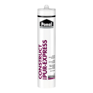 Ponal Construct PUR-Express PUR-Montageklebstoff PNC6G, 440 g Kartusche