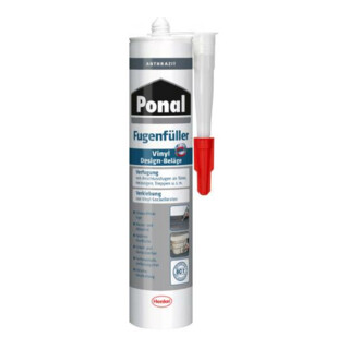 Ponal Fugenfüller Vinyl Design-Beläge Anthrazit PV6AN, 395 g Kartusche