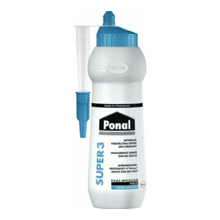 Ponal Holzleim Super 3 PPL 12 DIN68602-D3, 420 g Flasche