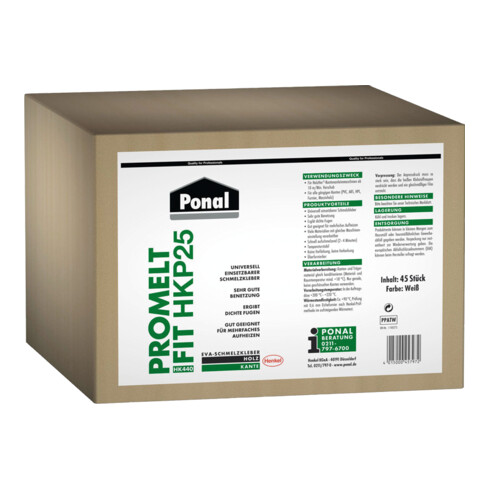 Ponal Promelt HKP25 natur PPATN, 15 kg Patrone