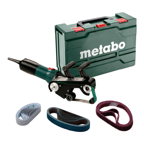 Ponceuse de tubes à bande RBE 9-60 Set metabo, Coffret en tôle d'acier