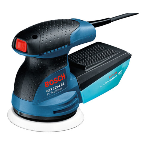 Ponceuse en orbite aléatoire Bosch GEX 125-1 AE, avec 3 x feuille abrasive C470, dans une mallette d'artisan