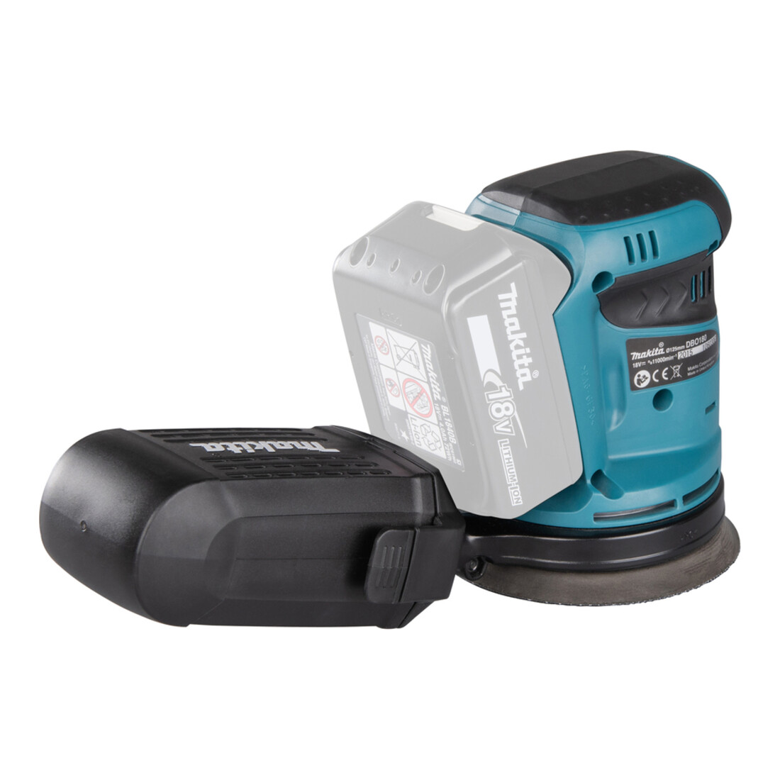 Ponceuse excentrique Makita sans fil DBO180Z version solo