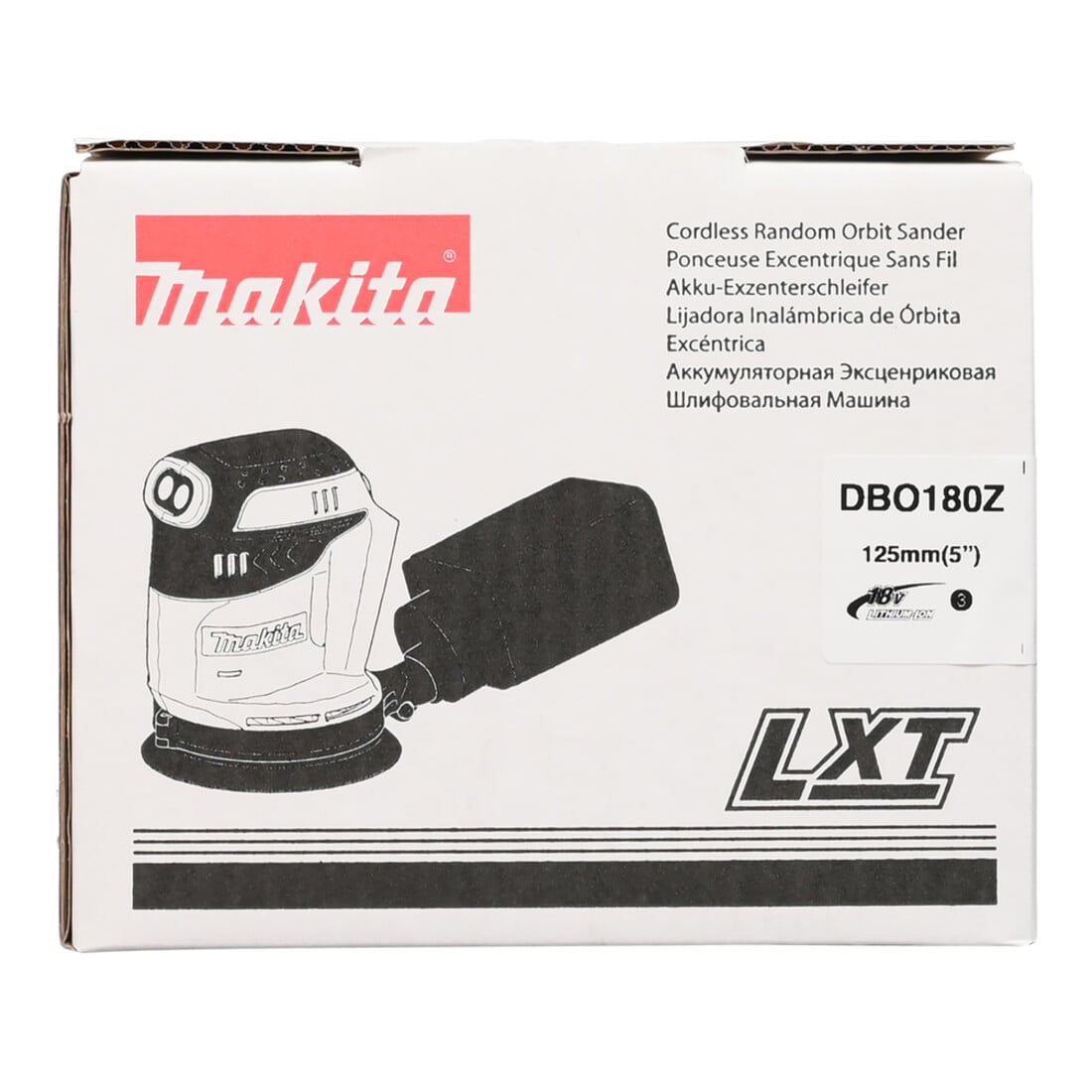 Ponceuse excentrique Makita sans fil DBO180Z version solo