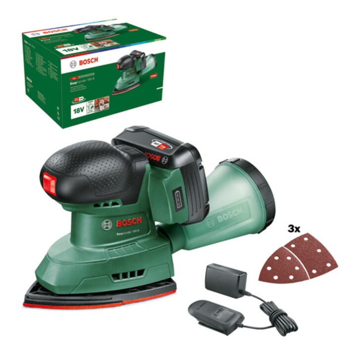 Ponceuse multi-usages sans fil EasySander 18V-8 Bosch, 1 x batterie PBA 18V 2.0Ah