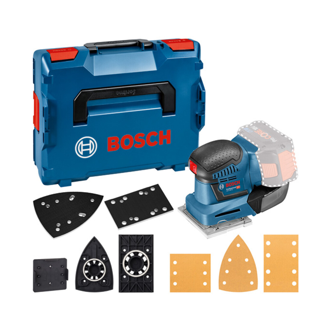 Ponceuse orbitale à batterie Bosch GSS 18V-10 Solo Version L-BOXX