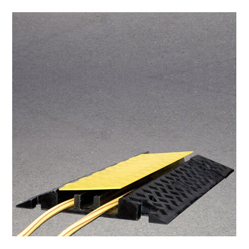 Pont de câble Moravia grand, 3 goulottes de câble 870 x 600 x 75 mm