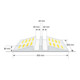 Pont de câbles Moravia pour tuyaux B/C/D max. 75 mm 855 x 300 x 84 mm