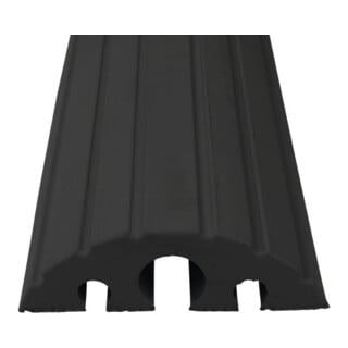 Ponts suspendus de tuyaux de câbles L1200xl210xH65mm caoutchouc plein noir