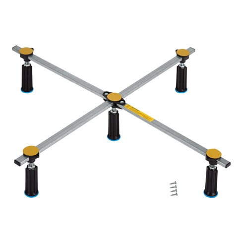 Poresta Duschwannenfuß Ferroplast D5 Std. XL Höhenverstellbar 12,5 bis 18,5cm