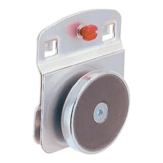 Porte-aimant D. 40 mm galvanisé p. panneaux perforés