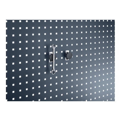 Porte-aimant D. 40 mm galvanisé p. panneaux perforés 2pièces/sachet BOTT