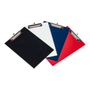 Porte-bloc Eichner A4, blanc, format 232x338 mm + pince à bloc et œillet de fixation-3
