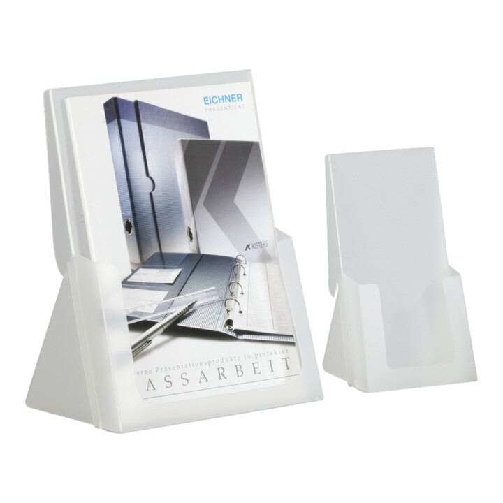 Porte-brochures Eichner DIN A4 format portrait 0,8 mm PP