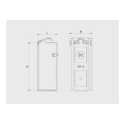 Porte-câbles Celo CH 40x87x35 pour cloueur à gaz-2