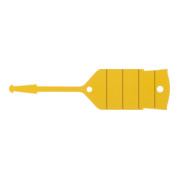 Porte-clés avec boucle KS Tools, jaune, 500 pièces-3