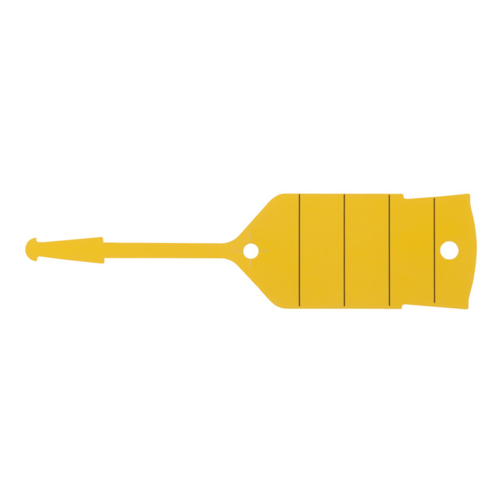 Porte-clés avec boucle KS Tools, jaune, 500 pièces