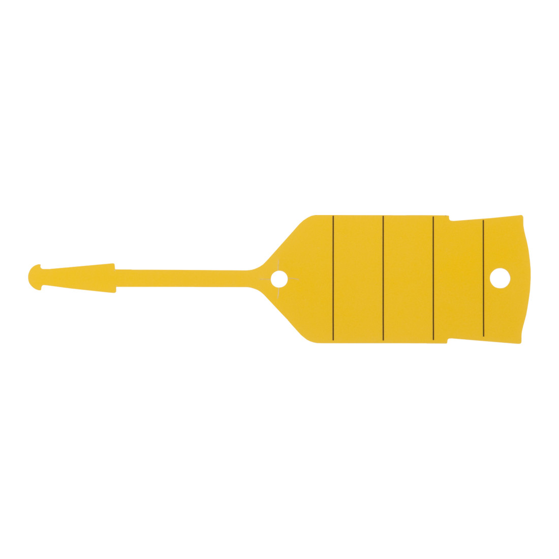Porte-clés avec boucle KS Tools, jaune, 500 pièces
