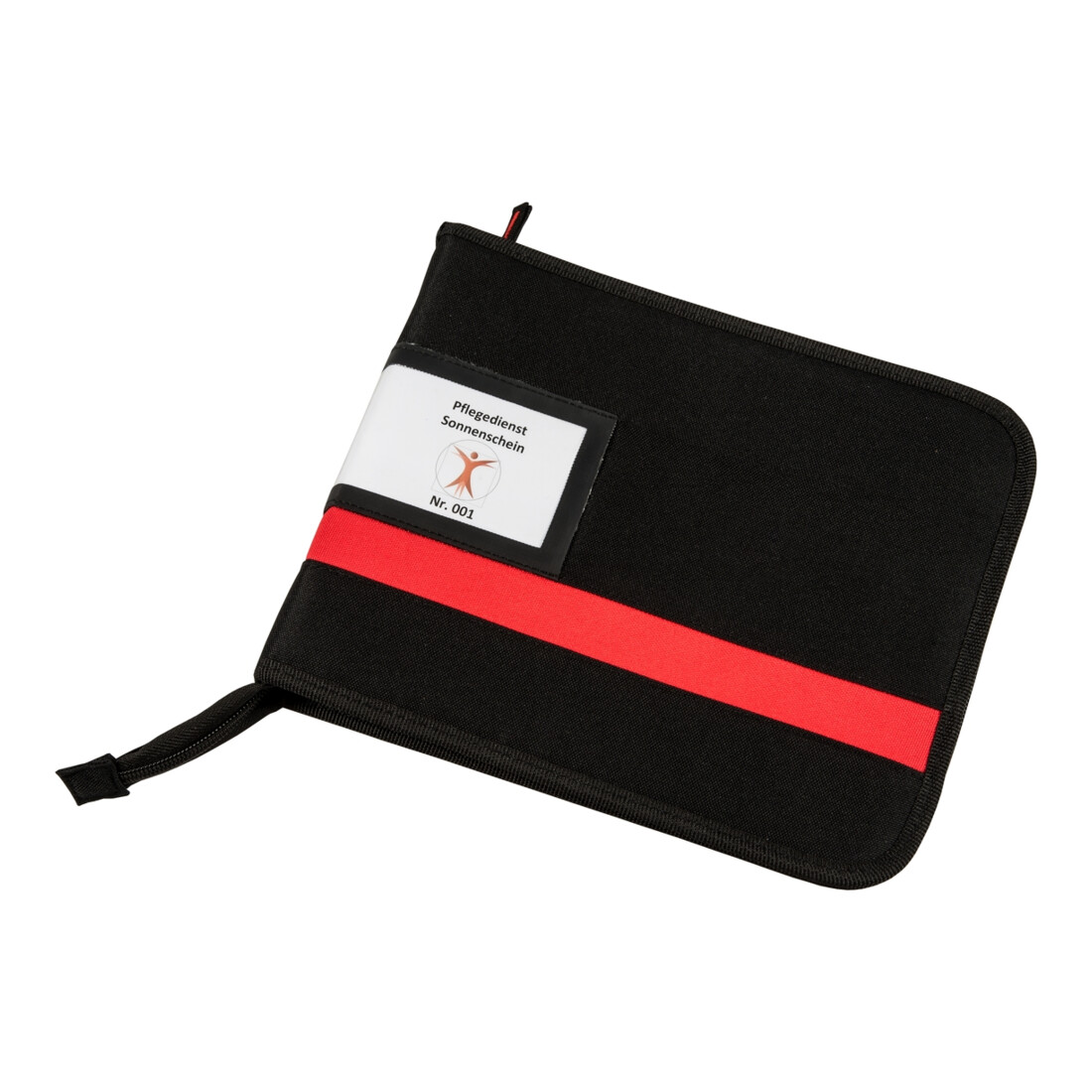 Porte-clés Eichner noir/rouge en polyester