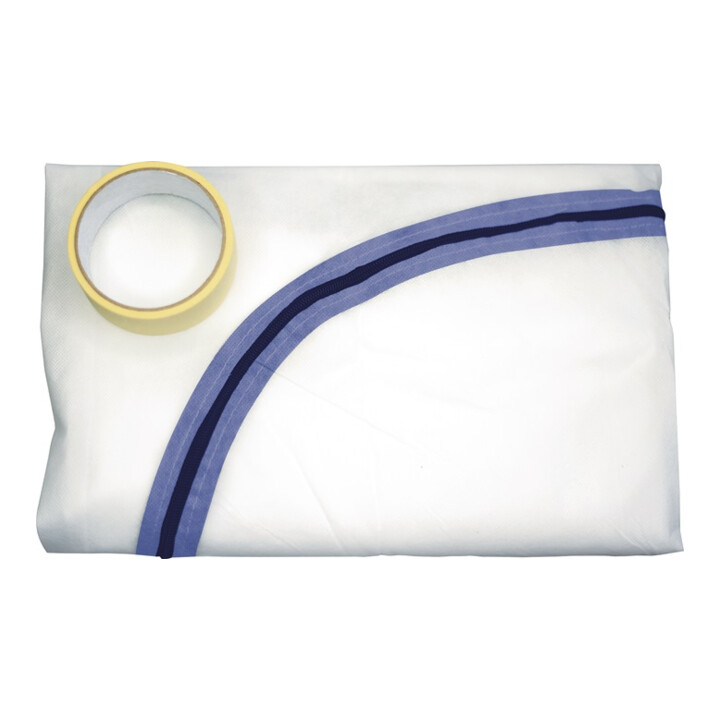 Porte de protection anti-poussière 1 tissu/1 rouleau ruban adhésif tissu 2,3x1,2 m/ruban 25 m x 50 mm QUICKDOOR
