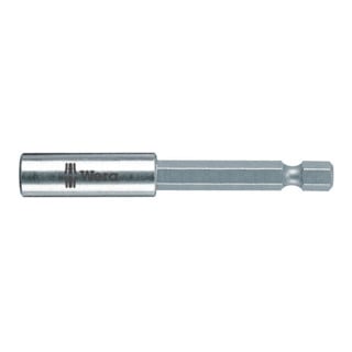 Porte-embouts 899/4/1 1/4 po. F 6,3 1/4 po. C 6,3 aimant, circlip L. 75 mm WERA
