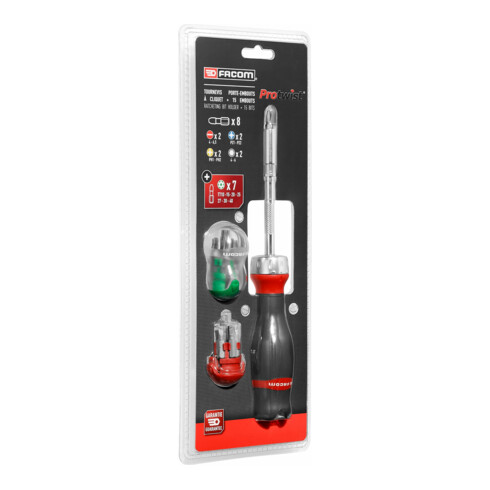 Porte-embouts PROTWIST de Facom avec 15 embouts