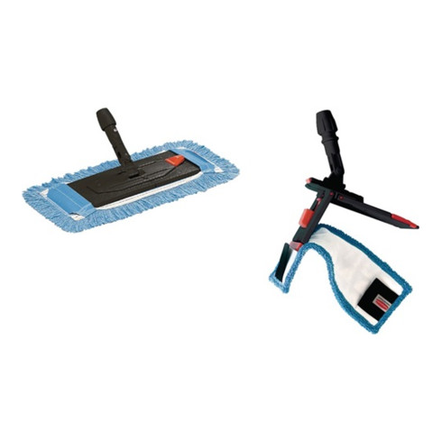 Porte-frange avec articulation tournante plastique l.400mm RUBBERMAID