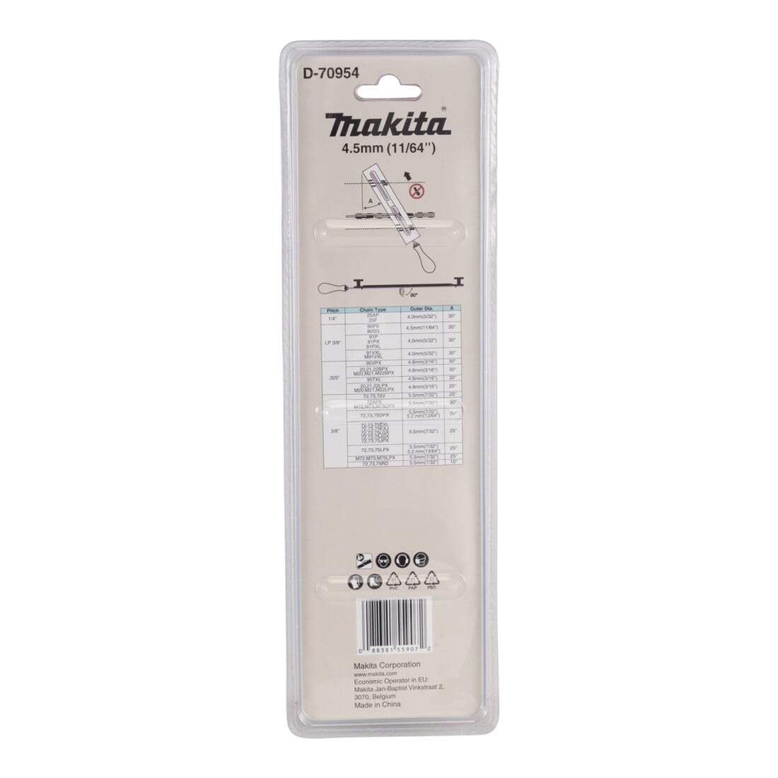 Porte-lime Makita avec lime et support 4