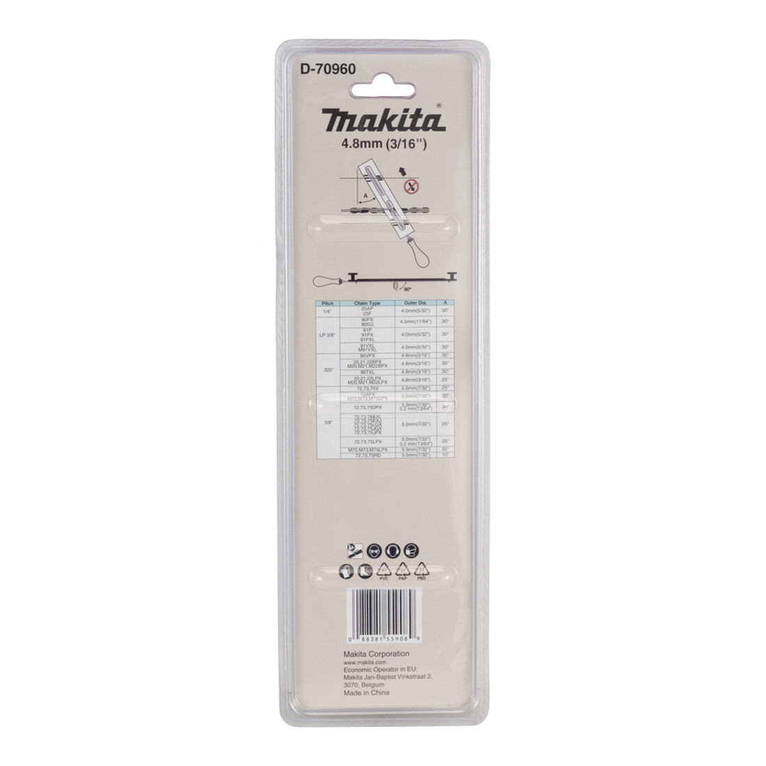 Porte-lime Makita avec lime et support 4