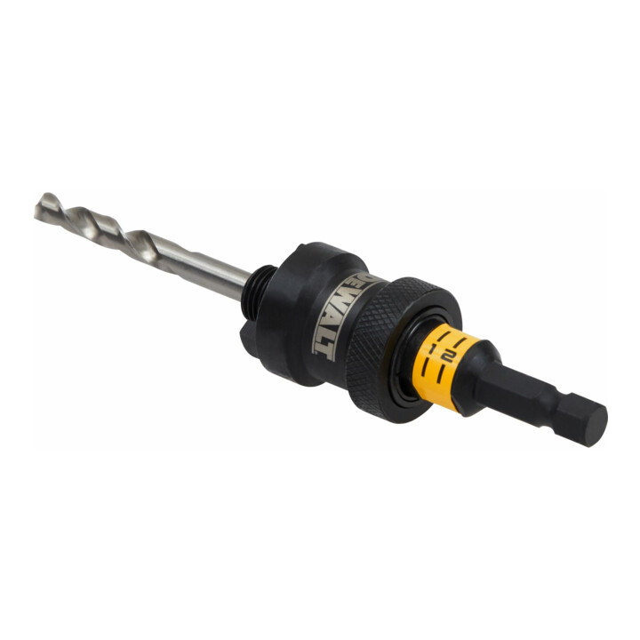 Porte-outils à changement rapide DEWALT, scie cloche 14-30mm