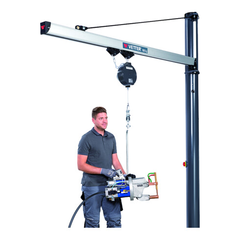 Porte-outils Vetter avec flèche en aluminium, kit d'équilibrage 7230-4 9-14kg, 2,9m