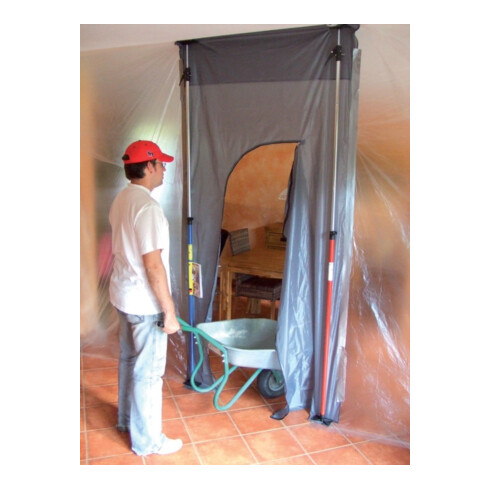 Porte / paroi de protection contre la poussière 310 × 130 cm avec fermeture velcro