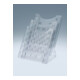 Porte-prospectus de table DIN A4 vertical plastique transparent autonome
