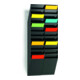 Porte-prospectus H1115xl240xP135mm nbre. comp. 12 A4 hoch polystyrène transparen