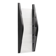 Porte-prospectus H540xl240xP80mm DIN A5 vertical noir