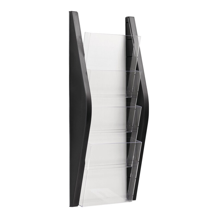Porte-prospectus H540xl240xP80mm DIN A5 vertical noir