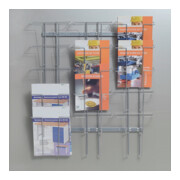 Porte-prospectus H780xl710xP75mm nbre. comp. 15 câble-3